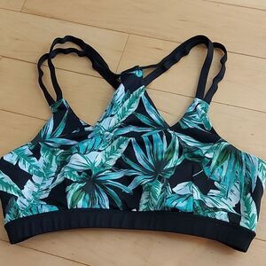 MinkPink Move Shady Palms sports bra sz. M